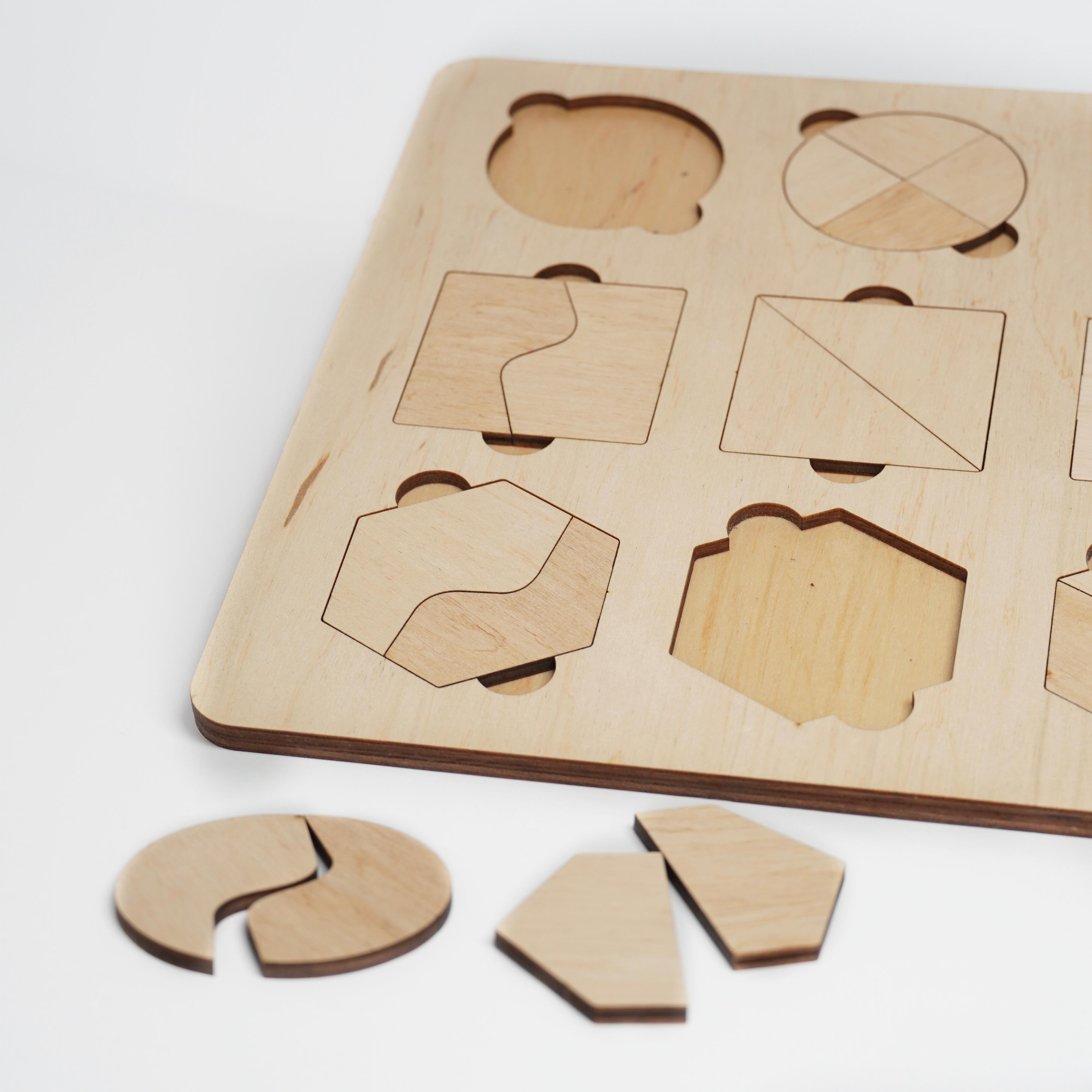 Планшет детский Геометрические фигуры деревянный (647) - фото 3