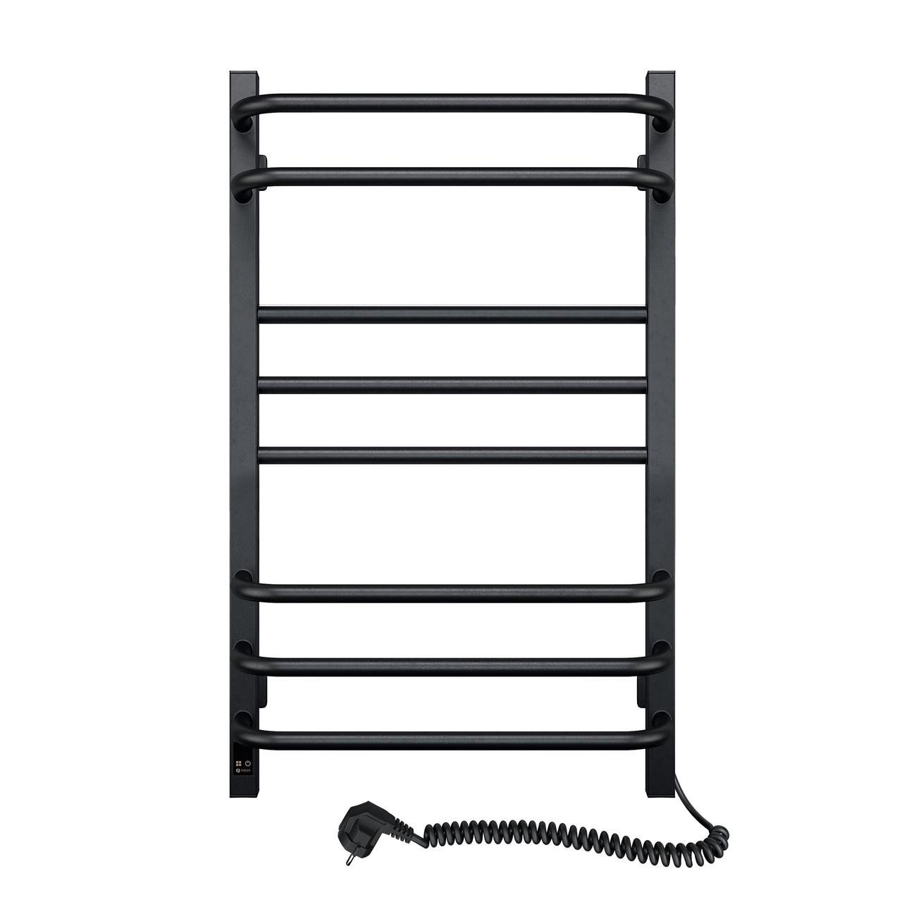 Рушникосушарка електрична NAVIN Osсar Sensor з таймером права 480х800 мм Чорний