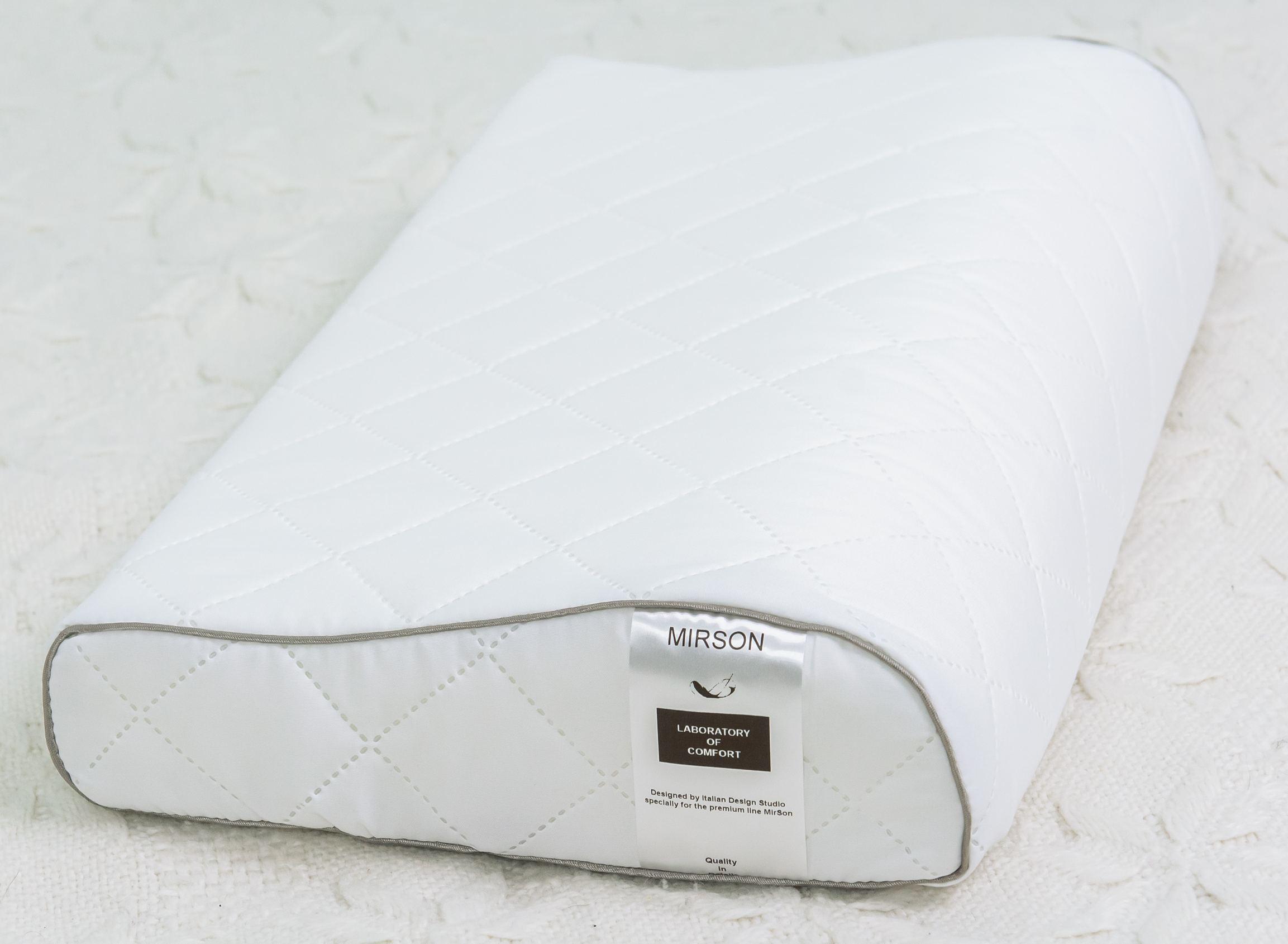 Подушка ортопедическая MirSon №6125 Steep Line Silver Kiddy 50х29х5/8 см (2200003262797)