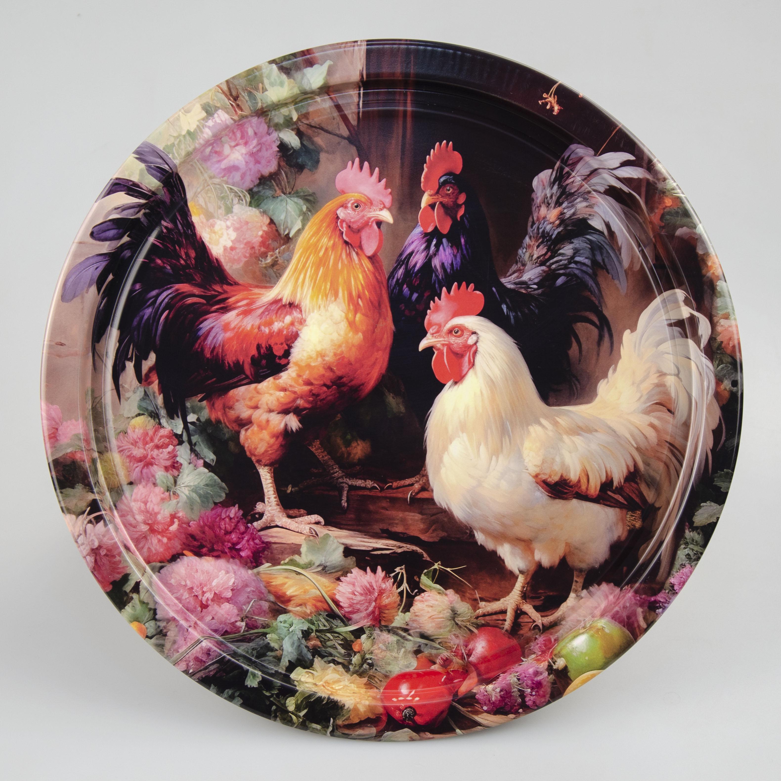 Таця кругла Pannochka Трійка півників (ZY000012602)