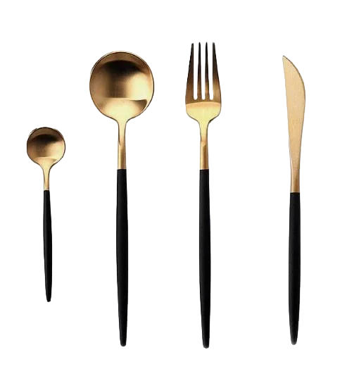 Набір столових приборів A-Plus Cutlery set 4 пр. Золотий (2082827510)