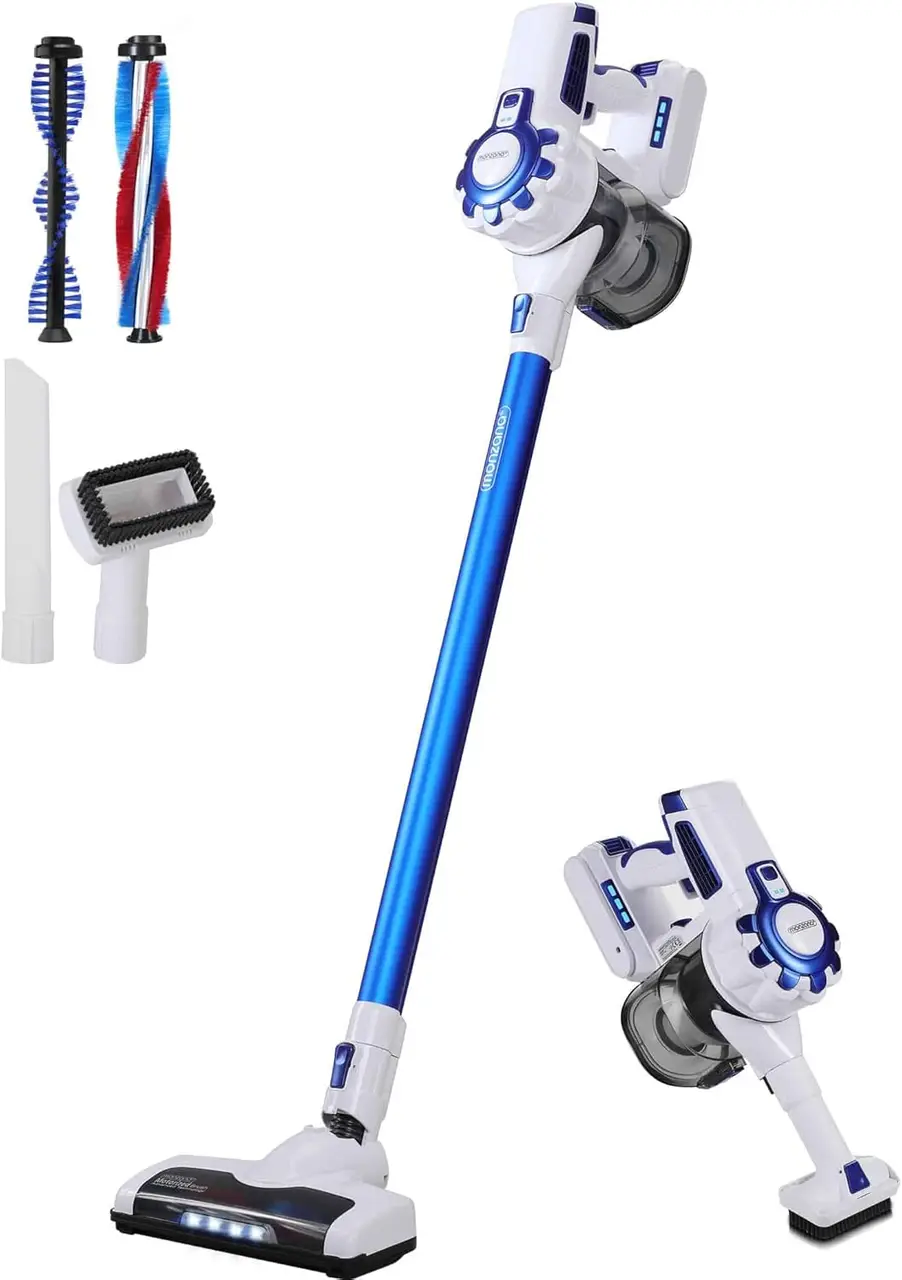 Вертикальний пилосос акумуляторний Rainberg RB-2301 120 Вт Led Синій (GR-04434) Вертикальний пилосос акумуляторний Rainberg RB-2301 120 Вт Led Синій (GR-04434)