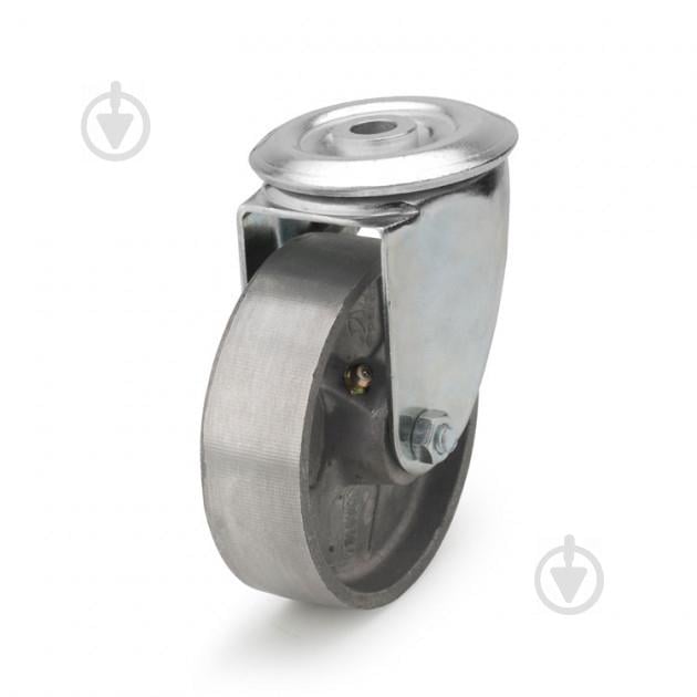 Колесо поворотное термостойкое из алюминия с отверстием 100 мм (5407-TR-100-R)