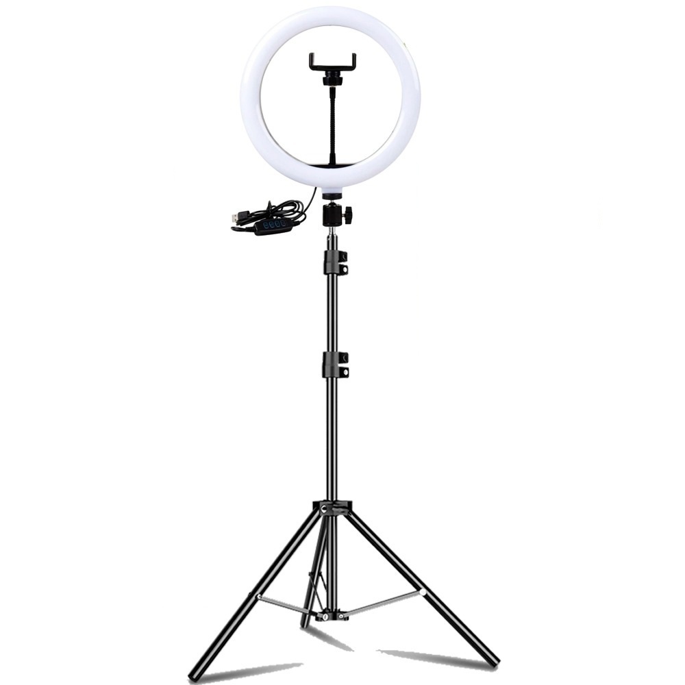 Кольцевая лампа 16W S31 EL-1142 33 см с держателем для телефона Кольцевая лампа 16W S31 EL-1142 33 см с держателем для телефона