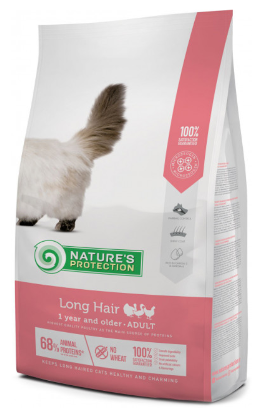 Корм сухой Nature's Protection Long hair 2 кг