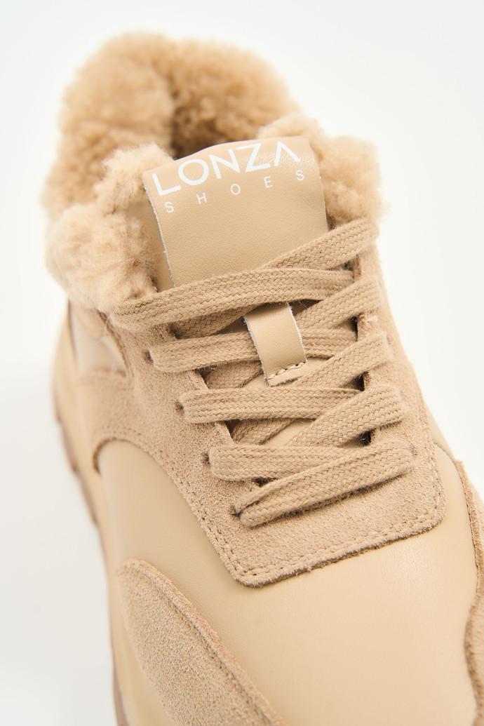Кроссовки женские зимние LONZA р. 40 Бежевый (179538) - фото 5