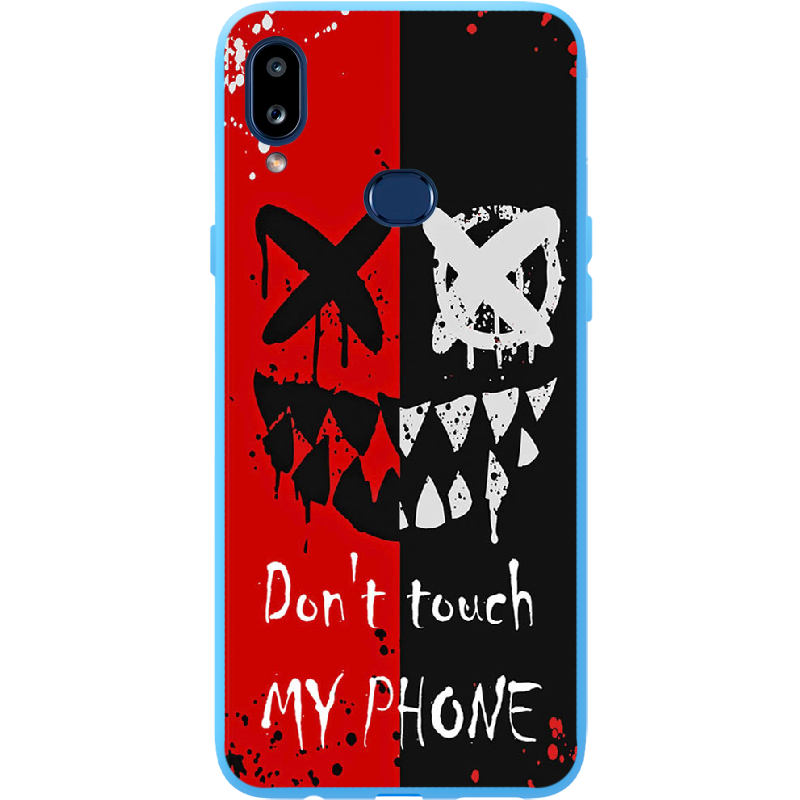 Чехол BoxFace Samsung A107 Galaxy A10s Bad Smile Голубой силикон (37944-up2468-41588)
