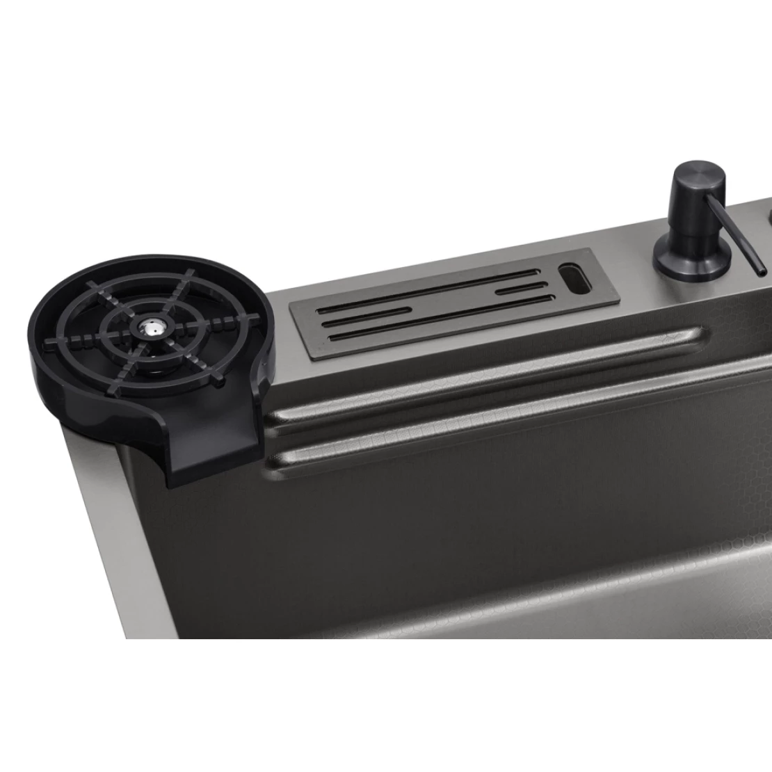 Мийка кухонна Kroner KRP Schwarze SET7545NB PVD 3,0/0,8 мм (CV033805) - фото 6 Мийка кухонна Kroner KRP Schwarze SET7545NB PVD 3,0/0,8 мм (CV033805) - фото 6