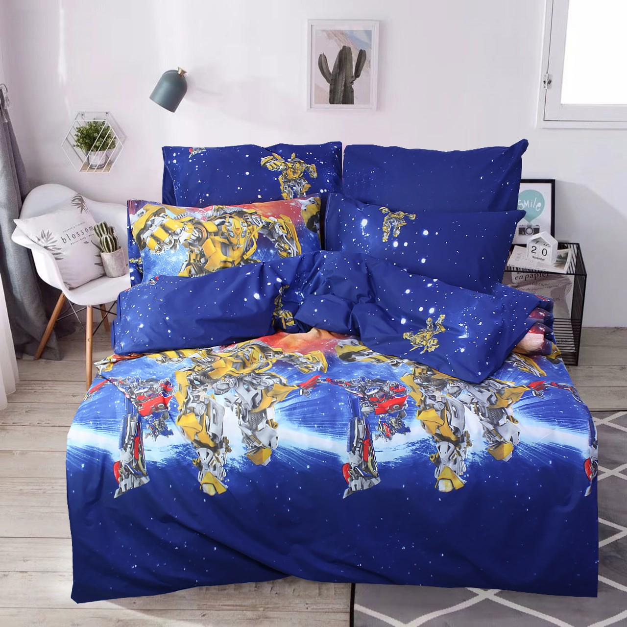 Наволочка Р0043 50х70 см Синій/Жовтий/Блакитний