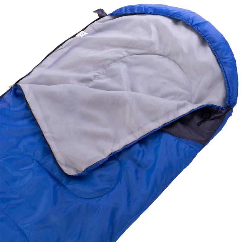 Спальний мішок-ковдра з капюшоном Zelart SP-Planeta SY-S024 Синій/Темно-синій (DR011429) - фото 4 Спальний мішок-ковдра з капюшоном Zelart SP-Planeta SY-S024 Синій/Темно-синій (DR011429) - фото 4