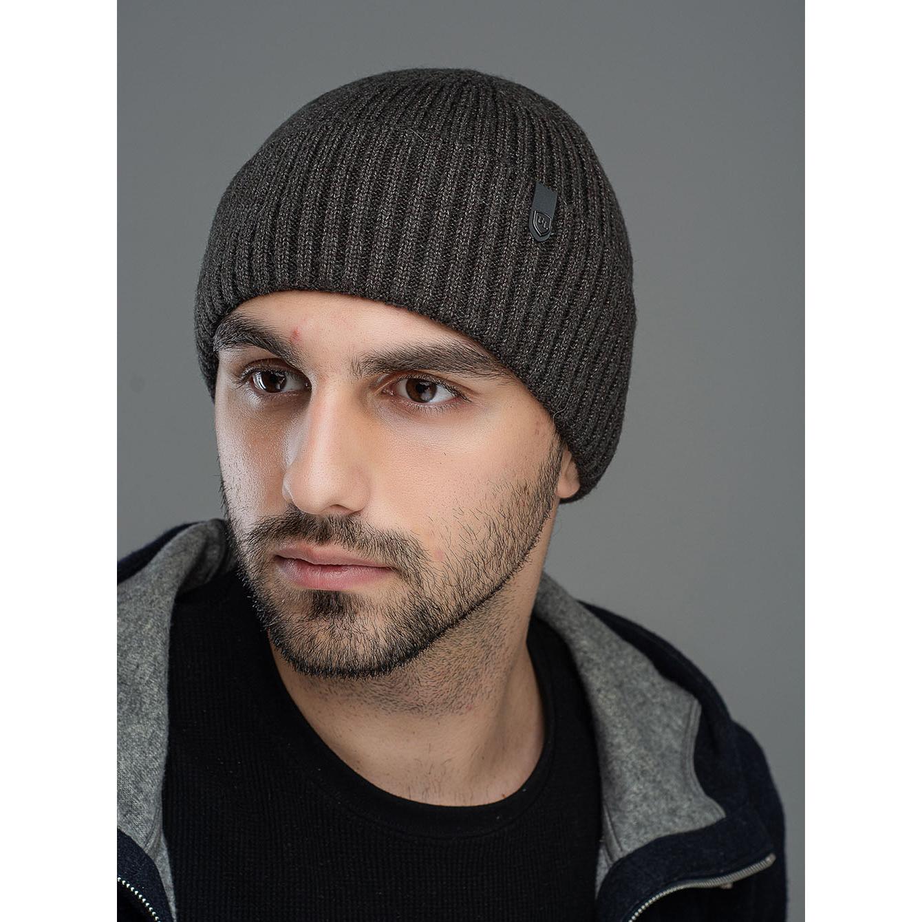 Шапка мужская меланжевая Leks Форум one size Антрацитовый меланжевый Шапка мужская меланжевая Leks Форум one size Антрацитовый меланжевый