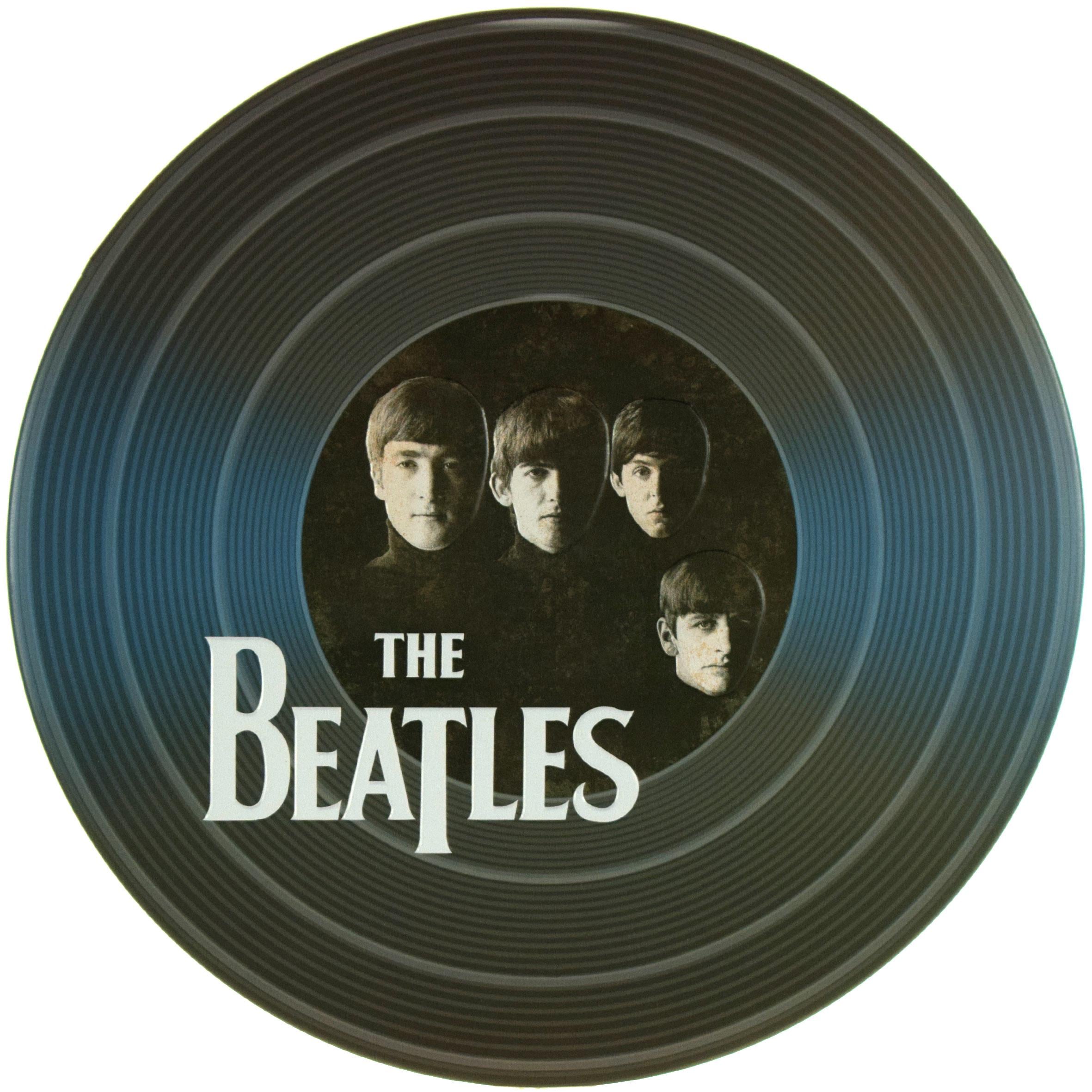 Табличка металева The Beatles 1982 кругла 30 см Табличка металева The Beatles 1982 кругла 30 см