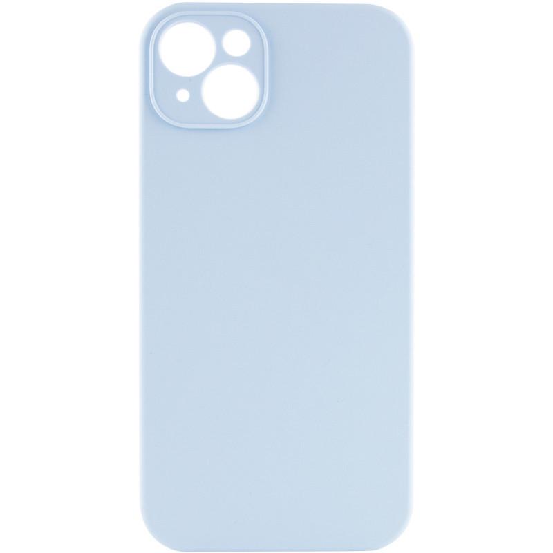 Противоударный чехол Silicone Case Full Camera Protective (AA) NL для Apple iPhone 15 Plus (6.7") Голубой / Sweet Blue