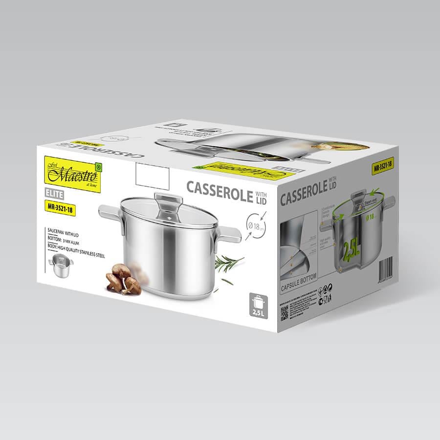 Кастрюля Maestro MR-3521-24 5,7 л 24 см - фото 5 Кастрюля Maestro MR-3521-24 5,7 л 24 см - фото 5