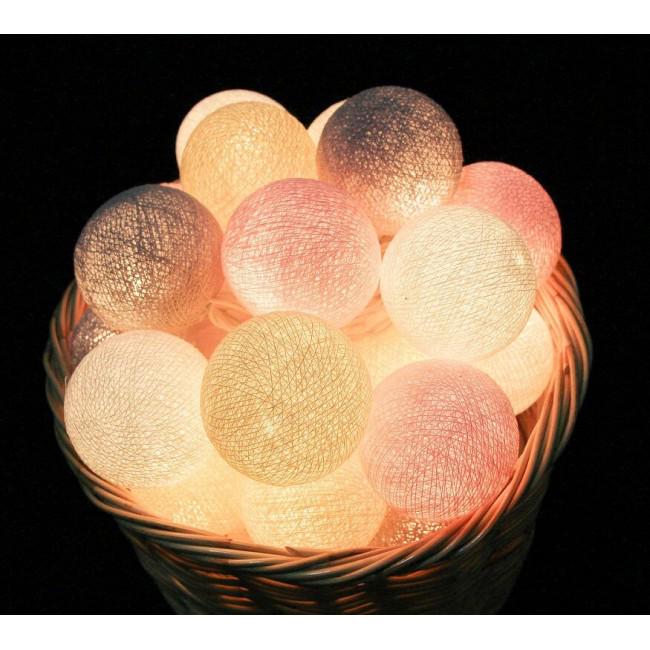 Гирлянда тайские шарики-фонарики CBL Vintage 20 шариков 2,5 м