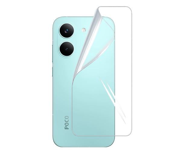 Пленка гидрогелевая Hydrogel Film для Xiaomi Poco X8 Pro на заднюю панель Transparent