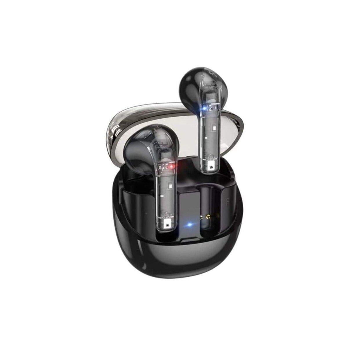 Наушники беспроводные Hoco DES34 Glow Bluetooth 5.3 headset 300 mAh Black (602056)