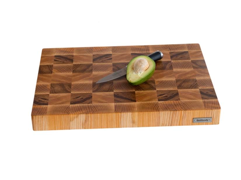 Доска кухонная из дерева BVD3 торцевая разделочная 30х40х4 см (1212)