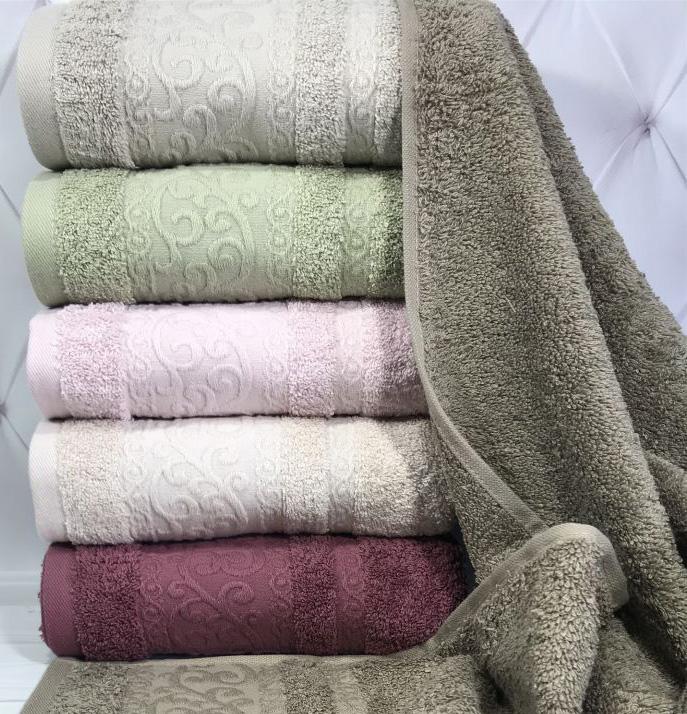 Набор банных полотенец Pupilla Ahenk 70х140 см 6 шт. хлопок (SA-1669)