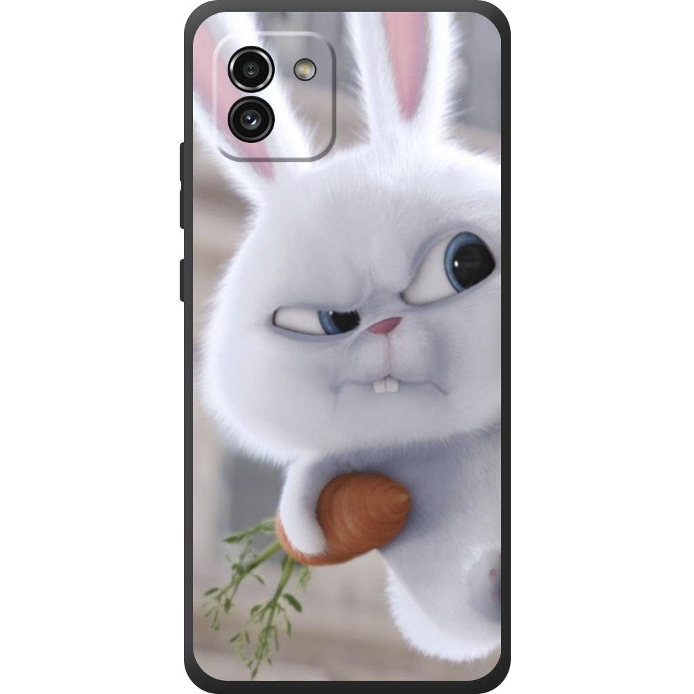 Чехол BoxFace Samsung Galaxy A03 (A035) Rabbit Snowball Черный силикон (44031-up1116-44507)