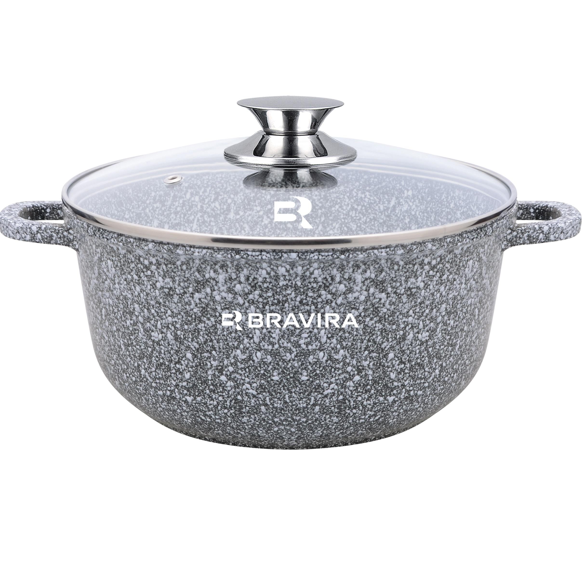Каструля BRAVIRA CraftStone кругла 5,5 л (BR8004-26)