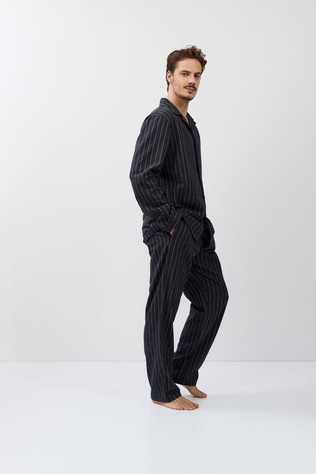 Піжама чоловіча Aruelle Caleb-long сорочка та штани XL Темно-сірий (37878-11-216) - фото 3 Піжама чоловіча Aruelle Caleb-long сорочка та штани XL Темно-сірий (37878-11-216) - фото 3