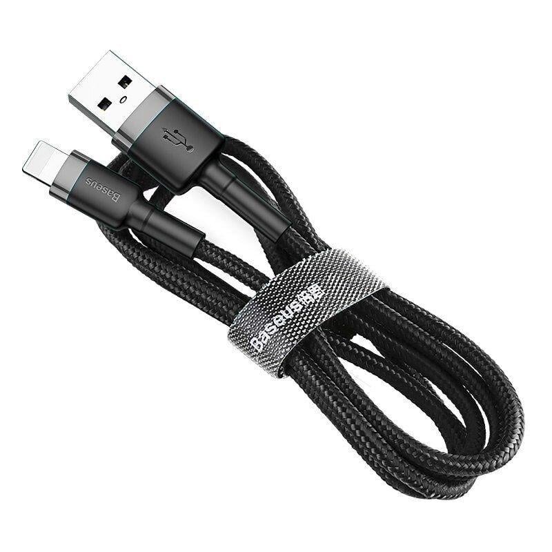 Кабель BASEUS Cafule Cable USB to Ligthning CALKLF-RG12A 3 м Black/Grey