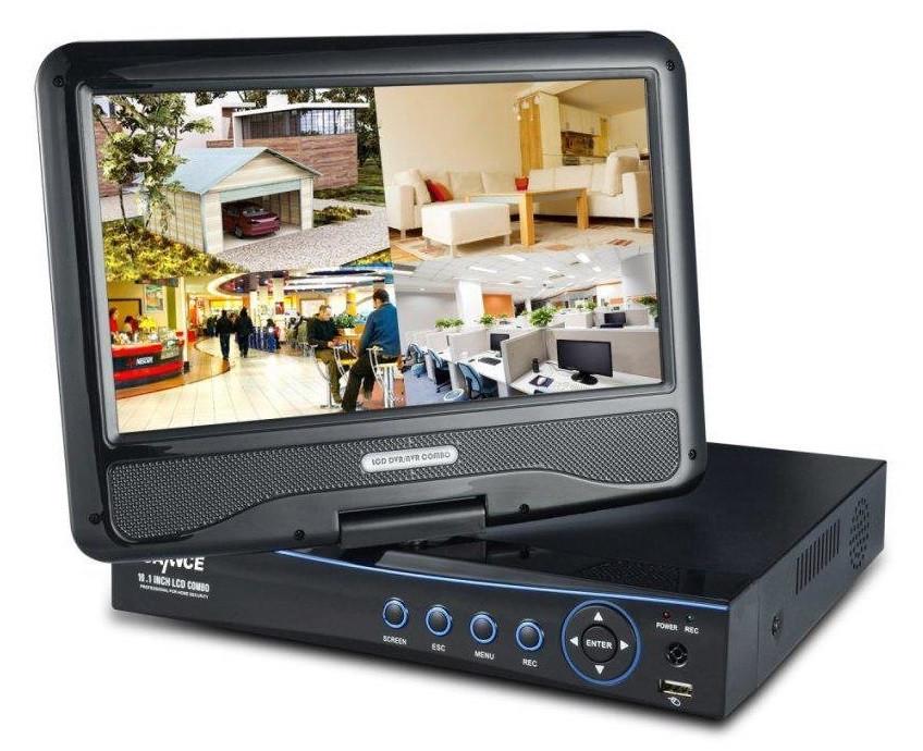 Экран dvr. Video Recorder 10.1 inch LCD Combo. Видеорегистратор с монитором.