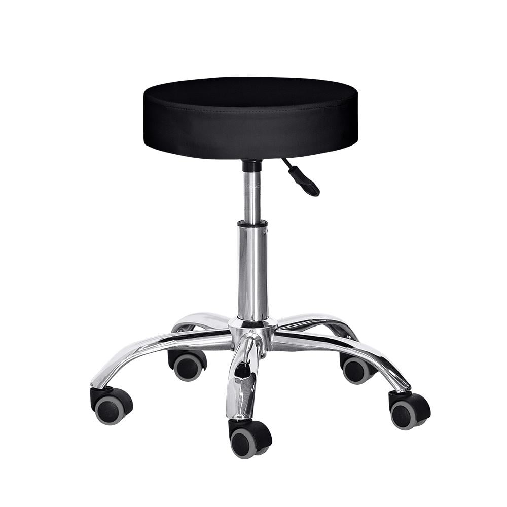 Крісло для майстра Hommex Elise Black оббивка екошкіра колеса чорні з сірим Чорний (H-115 Black)