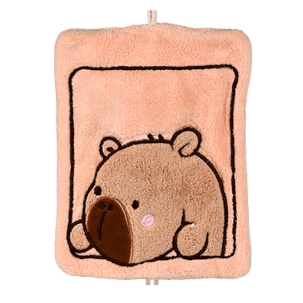Кухонное полотенце с петелькой Capybara R37179 22х17 см Розовый (29425341)