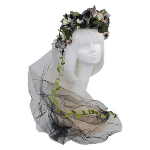 Венок SETA Decor 19-1001BLK