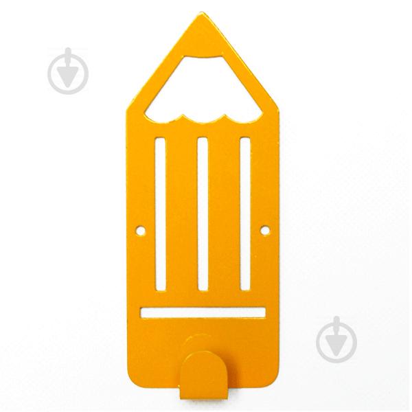 Вешалка настенная Детская Glozis Pencil Yellow H-041 16 х 7 см