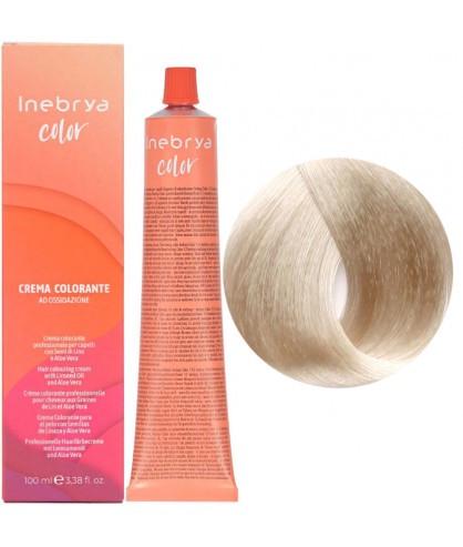 Крем-краска для волос INEBRYA Color с содержанием аммиака 100 мл 11/1 Супер платина очень яркий пепельный