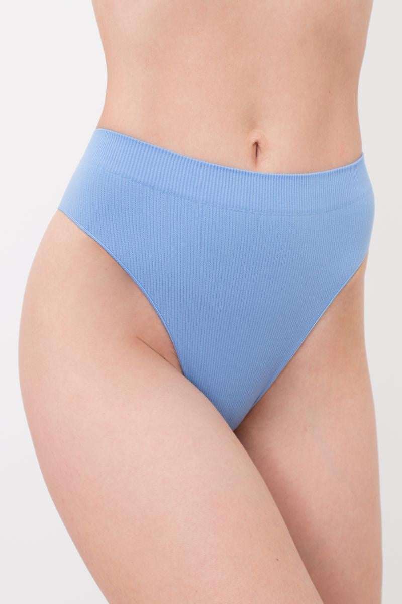 Труси бразиліана жіночі Giulia BRASILIAN BRIEFS RIB безшовні L/XL Blue (4823116919709)