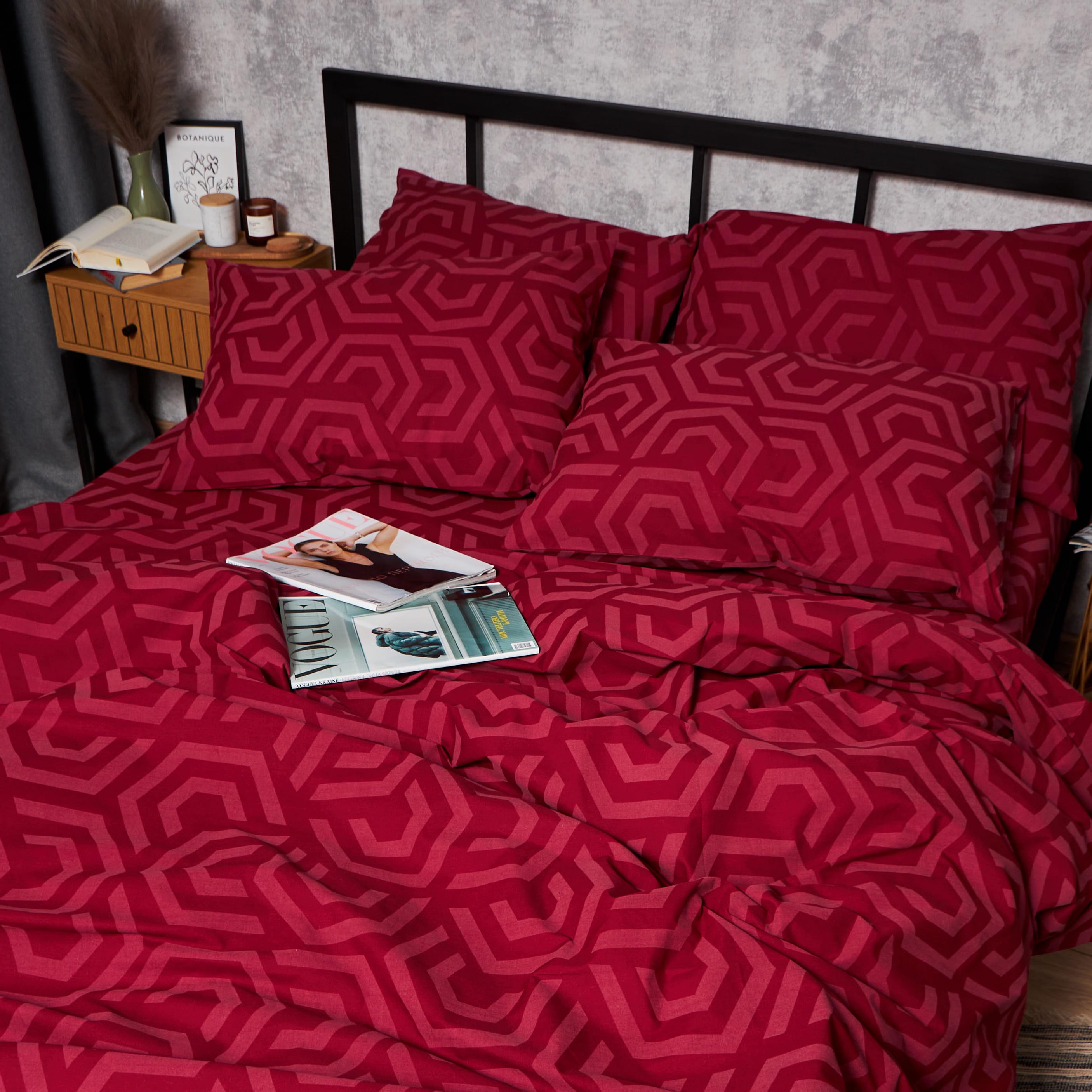 Набор наволочек Moon&Star Бязь Gold Люкс 70х70 см 2 шт. Burgundy Charm (MS-840000809) - фото 3 Набор наволочек Moon&Star Бязь Gold Люкс 70х70 см 2 шт. Burgundy Charm (MS-840000809) - фото 3