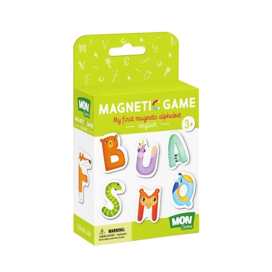 Магниты Mon Game животные английский алфавит от 3 лет Лаймовый (IG-173-N-436)