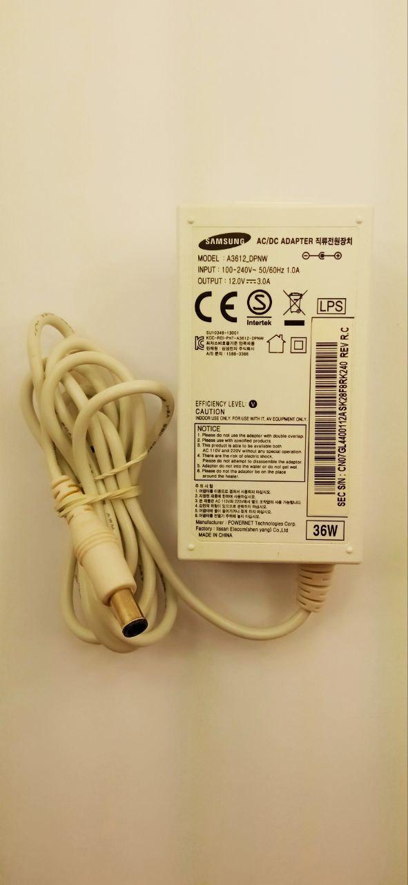 Блок питания импульсный Samsung A3612_DPNW 12V 3,0A Белый (20427)