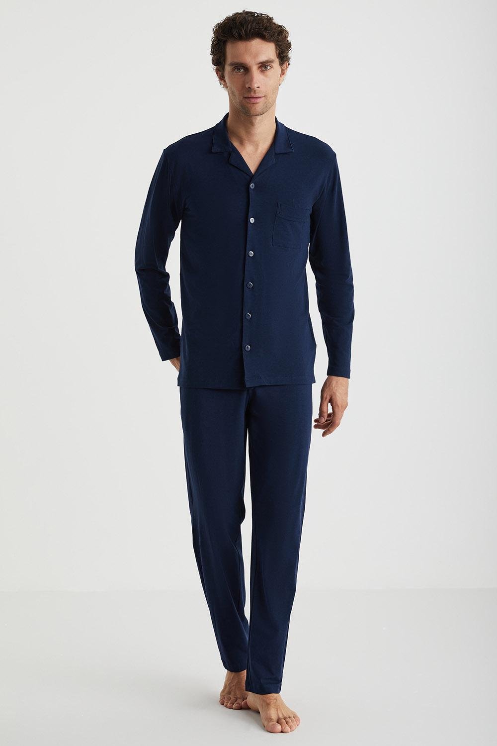 Пижама мужская Kom Стэнли M Темно-синий (8682919087673)