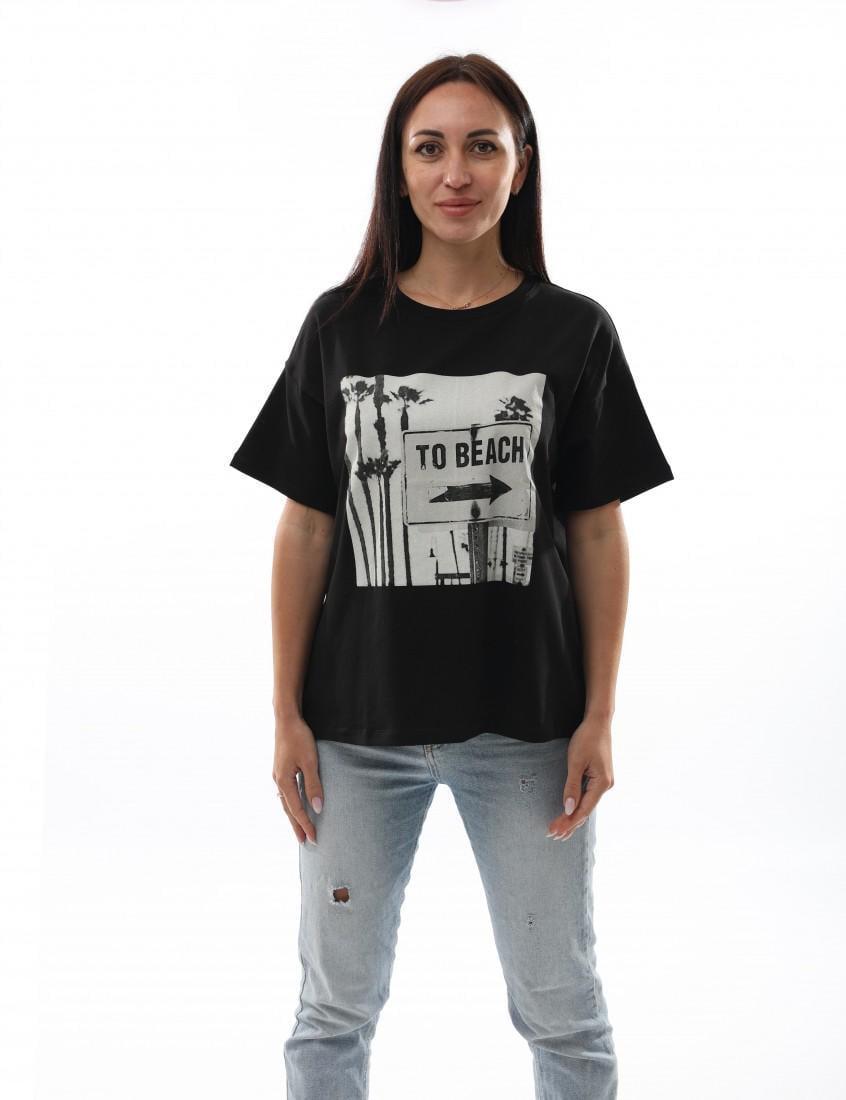 Футболка женская ANIDIN XXL Черный (280633-XXL)