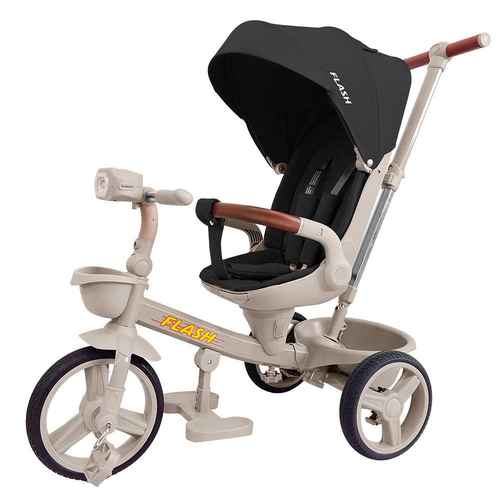 Велосипед дитячий триколісний Tilly Flash T-3812 Dark Grey (1084447361)