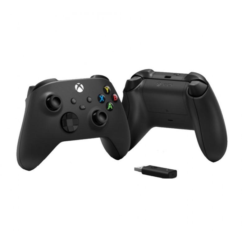 Геймпад Microsoft Xbox Series X/S Wireless Controller Carbon Black + Wireless Adapter for Windows (56140) - фото 2