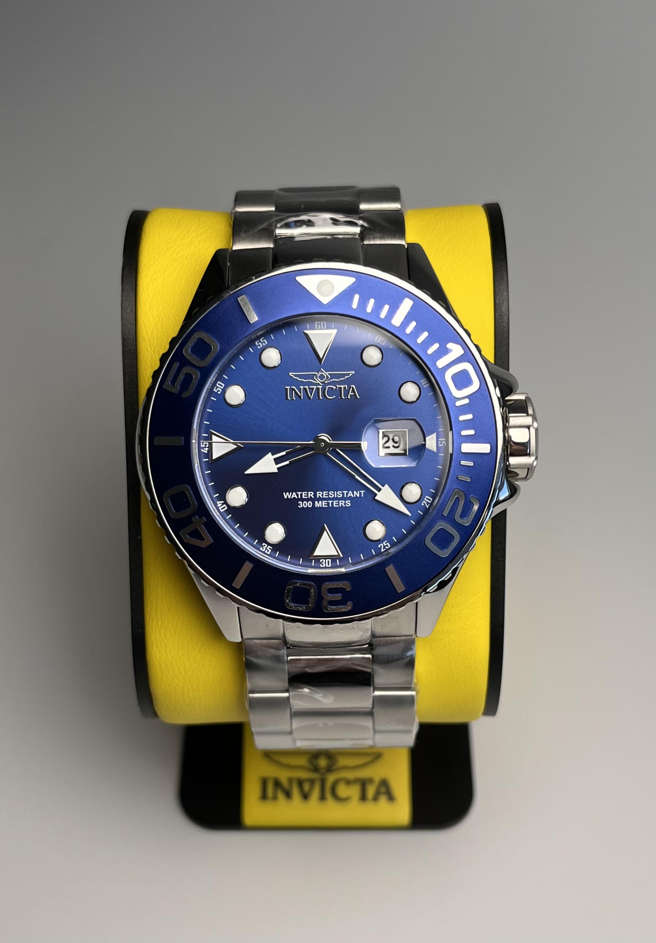 Наручные часы мужские Invicta 28766 Grand Diver 50 мм Синий/Серебряный (21490227) - фото 2