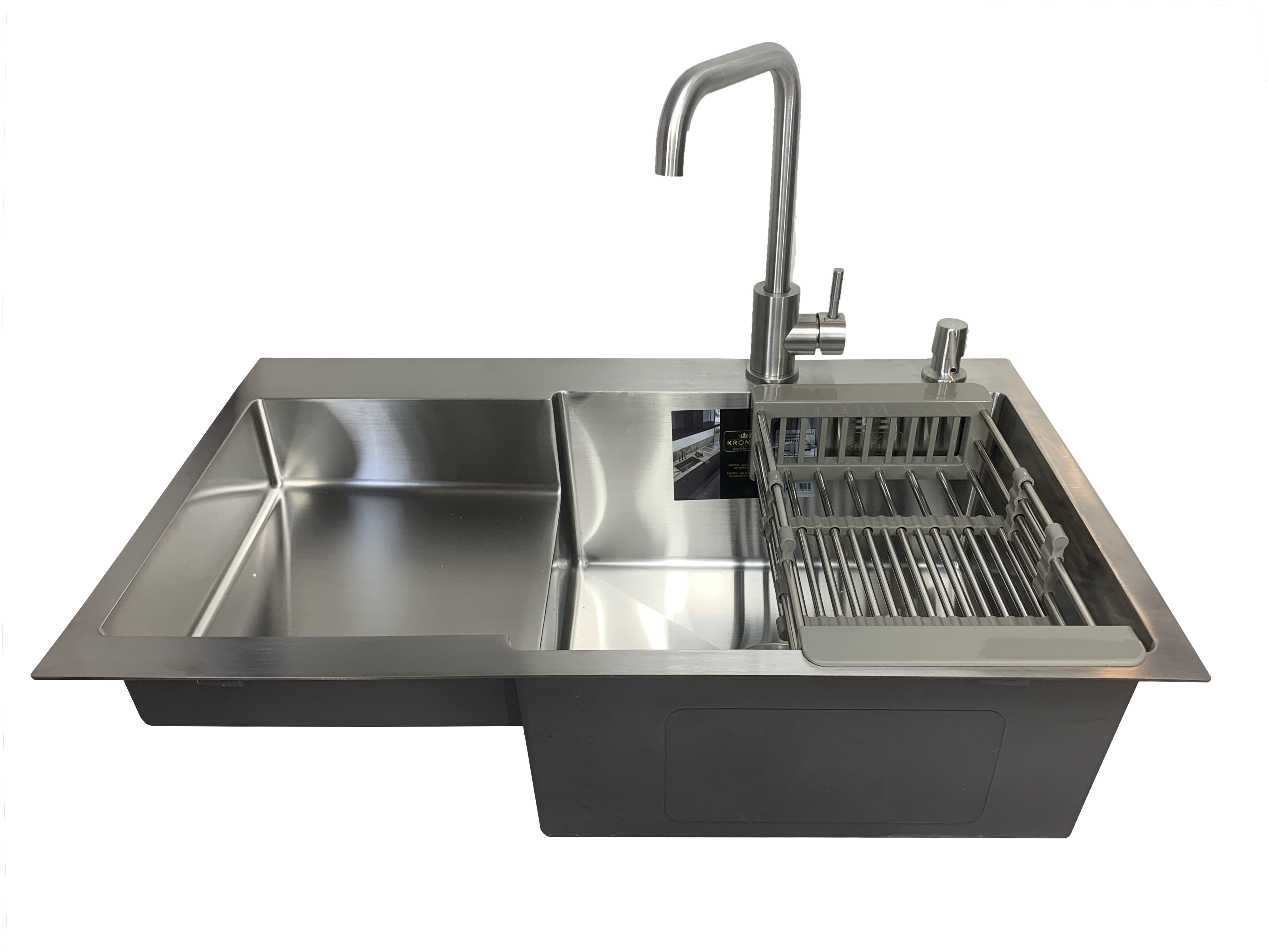 Мойка кухонная Kroner чаша справа 78x48 см (aa9115e1)