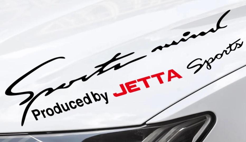 Наклейки на авто 3D Tuning Studio Sport mind produced by Jetta 400х100х0,15 мм 2 шт.