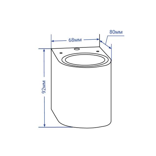 Светильник архитектурный Feron DH014 GU10 IP54 Черный (6163) - фото 3