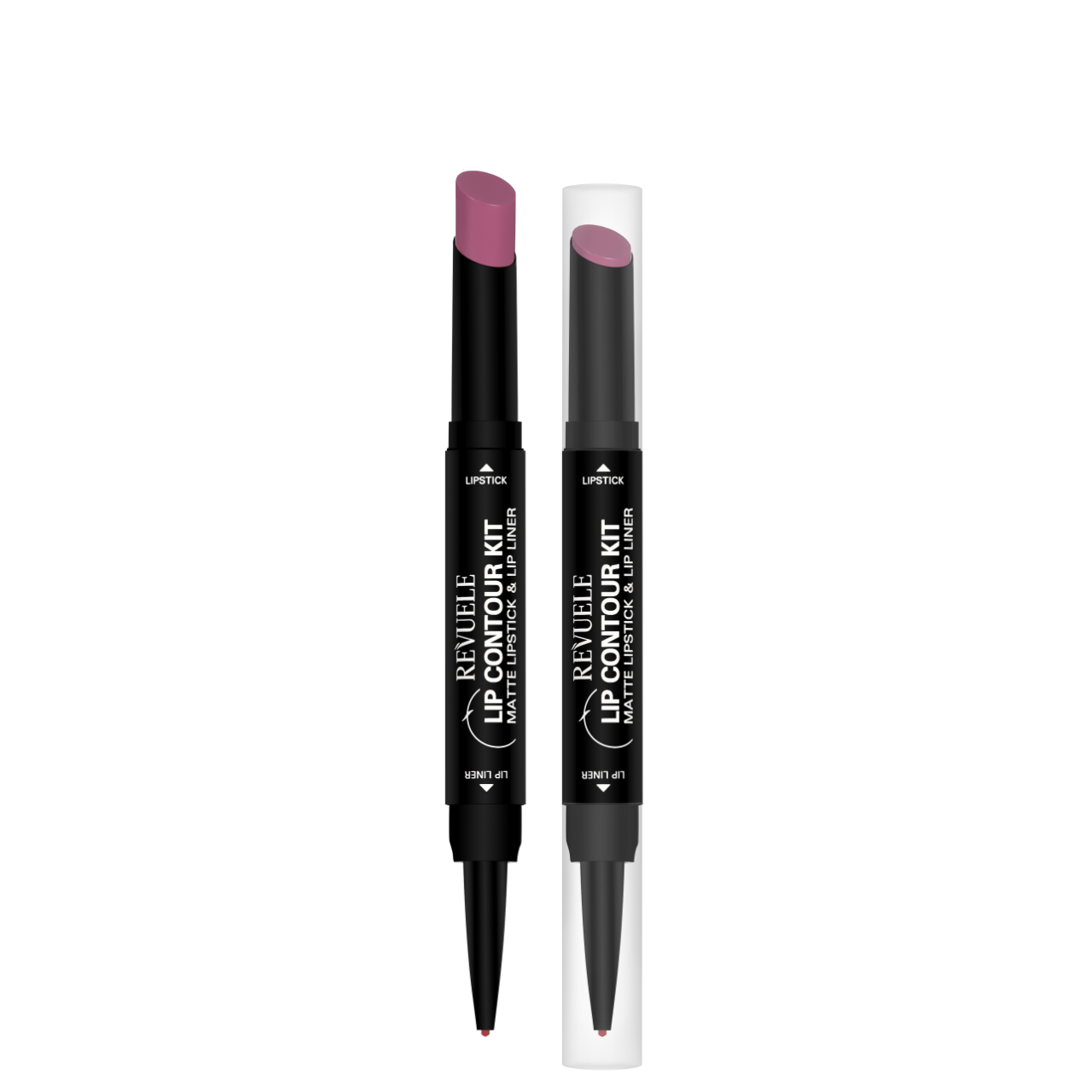 Помада матова з олівцем для губ Revuelle Lip Contour Kit 2в1 1,8 + 0,2 г тон 03 Сливова
