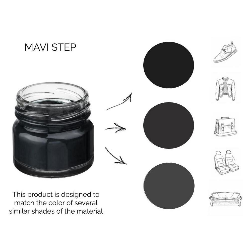 Краска-бальзам для замши и нубука MAVI STEP Multi Oil Balm 25 мл Темно-серый (E07/115/025) - фото 3