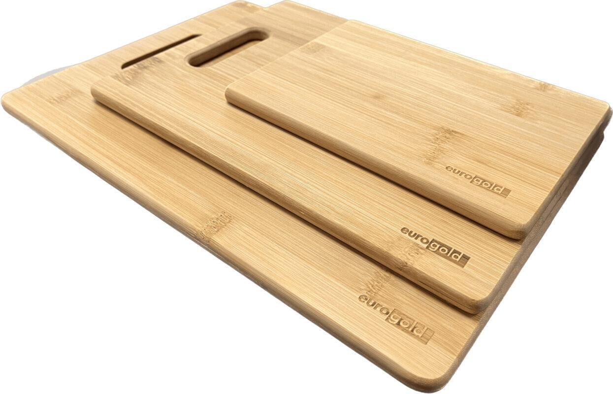 Набор бамбуковых кухонных досок Eurogold 20 см/28 см/33 см 3 шт. (2502350520) Набор бамбуковых кухонных досок Eurogold 20 см/28 см/33 см 3 шт. (2502350520)