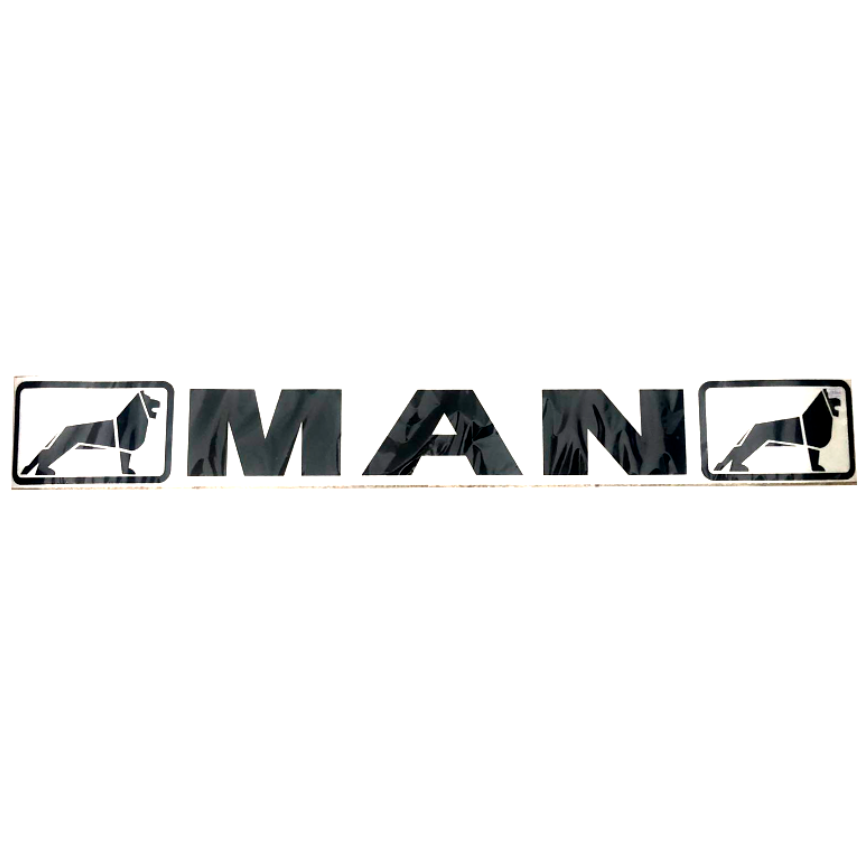 Наклейка лобовое стекло MAN 135x1000 мм Черный (624496)