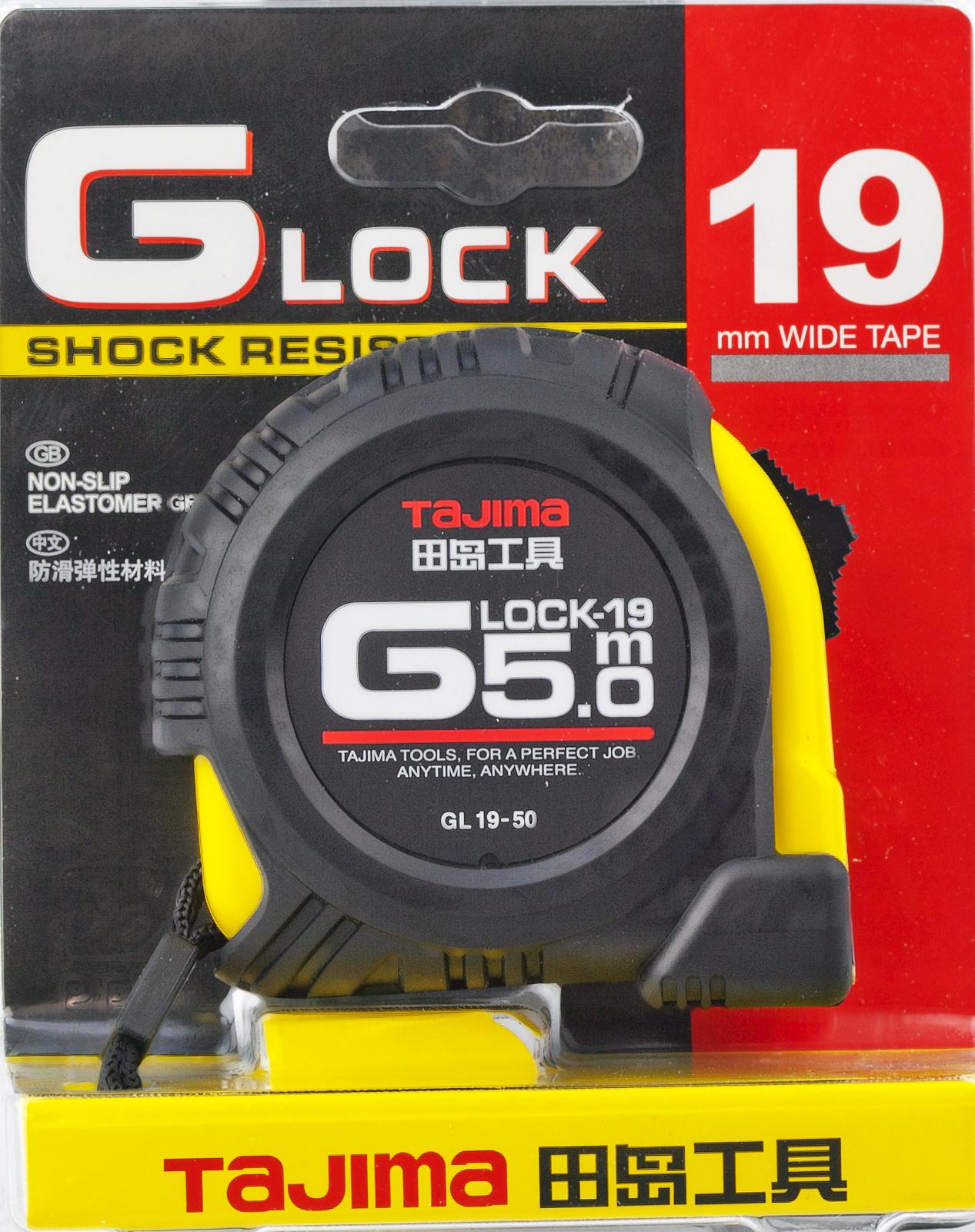 Рулетка будівельна Tajima G Lock GL19-50 ударостійка 5,0 м (1001-0220) - фото 5